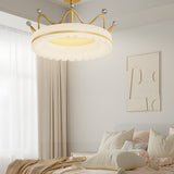 Modern Crown Design LED Ceiling Lamp with Three Step Dimming for Luxury Home Interiors