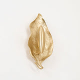 Modern Crumpled Leaf Brass Wall Sconce Elegant Indoor Decorative Lighting Fixture