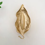 Modern Crumpled Leaf Brass Wall Sconce Elegant Indoor Decorative Lighting Fixture