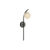 Modern Crystal Dandelion Wall Sconce Set of 2 Elegant Indoor LED Light Fixture