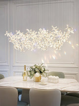 Modern Crystal Floating Butterfly LED Chandelier Luxury Pendant Light for Home