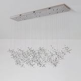 Modern Crystal Floating Butterfly LED Chandelier Luxury Pendant Light for Home