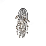 Modern Crystal Glass Bead Wall Sconce Autumn Twilight Elegant Antique Gold Finish