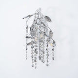 Modern Crystal Glass Bead Wall Sconce Autumn Twilight Elegant Antique Gold Finish