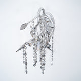 Modern Crystal Glass Bead Wall Sconce Autumn Twilight Elegant Antique Gold Finish