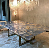 Modern Crystal Glass Branch Chandelier for Dining Room and High Ceiling Foyers