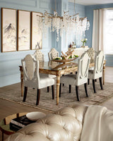 Modern Crystal Glass Branch Chandelier for Dining Room and High Ceiling Foyers