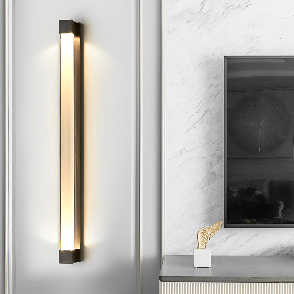 Modern Crystal Strip LED Wall Sconce Postmodern Luxury Bubble Glass Indoor Light Fixture