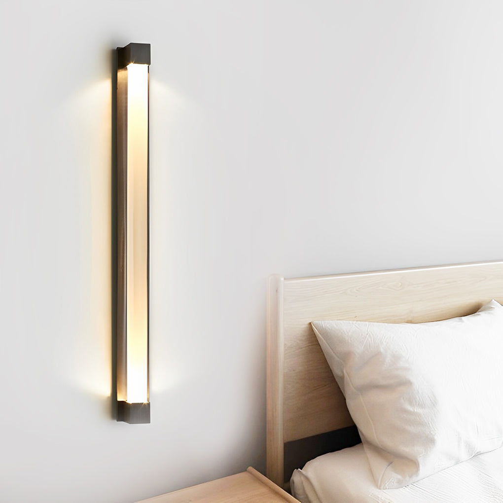 Modern Crystal Strip LED Wall Sconce Postmodern Luxury Bubble Glass Indoor Light Fixture