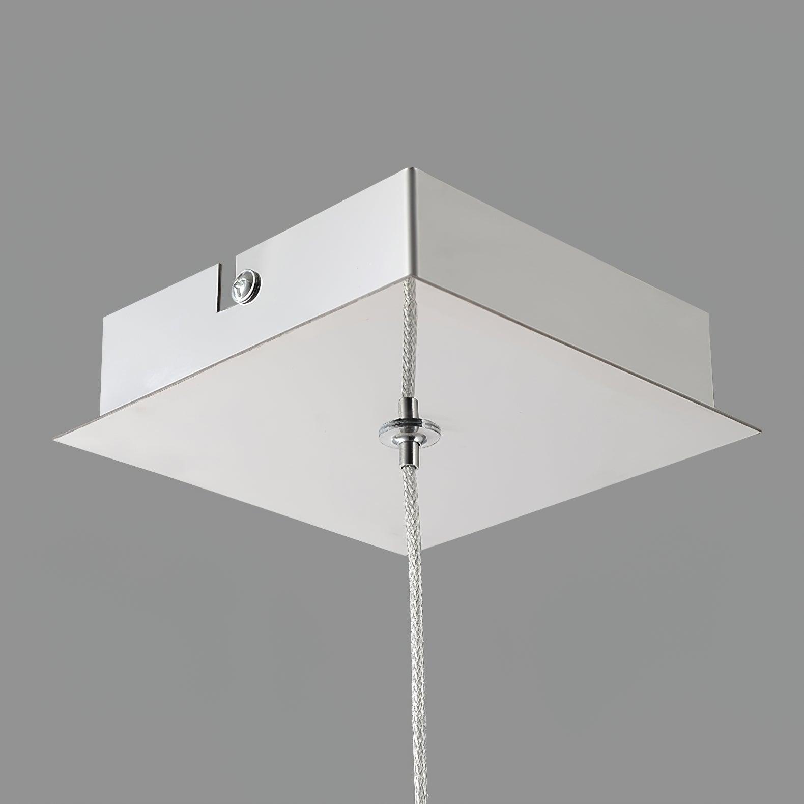 Modern Crystal Tube Pendant Light Silver Finish LED Hanging Lamp for Luxury Interior Decor
