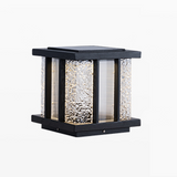 Modern Cube Solar Path Light Outdoor Waterproof Landscape Garden Pillar LED Lamp