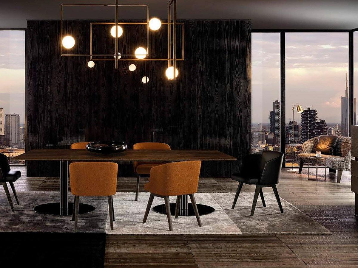 Modern Cubist Style Geometric Glass Ceiling Light with Murano Spheres and Metal Frame