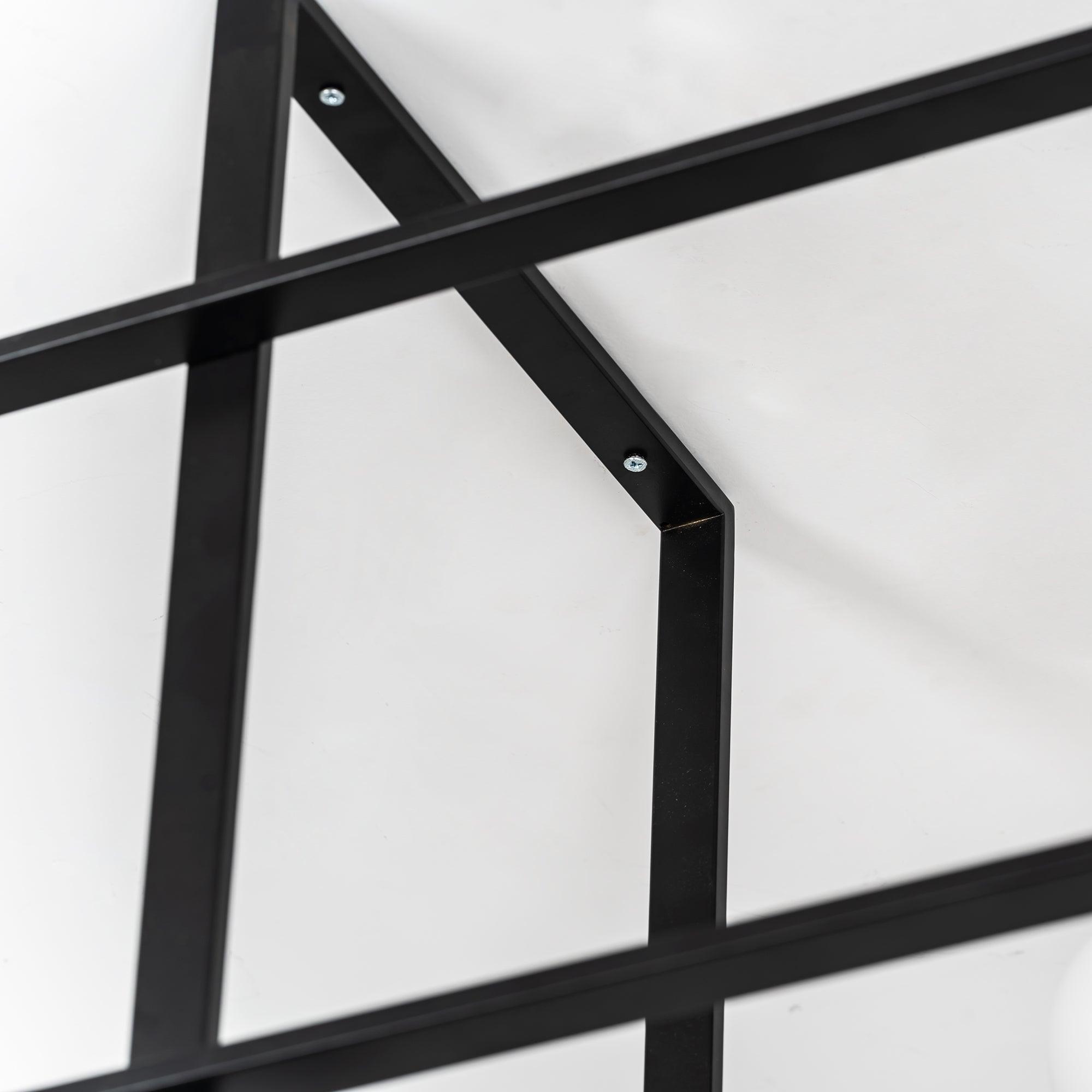 Modern Cubist Style Geometric Glass Ceiling Light with Murano Spheres and Metal Frame