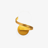 Modern Curved Brass Wall Sconce with White Glass Globe Shade Indoor Lighting Fixture G9 Base