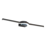 Modern Curved LED Bathroom Vanity Light with 3 Color Dimming Settings for Mirror Wall Mount