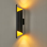 Modern Curved LED Metal Wall Sconce Nordic Black and Gold Iron Lighting for Bedroom and Living Room