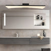 Modern Curved LED Vanity Light Bar Slim Bathroom Wall Sconce Fixture Matte Black or White Finish