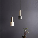 Modern Cylinder Concrete Pendant Light Nordic Industrial Cement Hanging Lamp for Kitchen Island