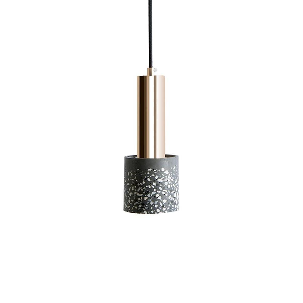 Modern Cylinder Concrete Pendant Light Nordic Industrial Cement Hanging Lamp for Kitchen Island