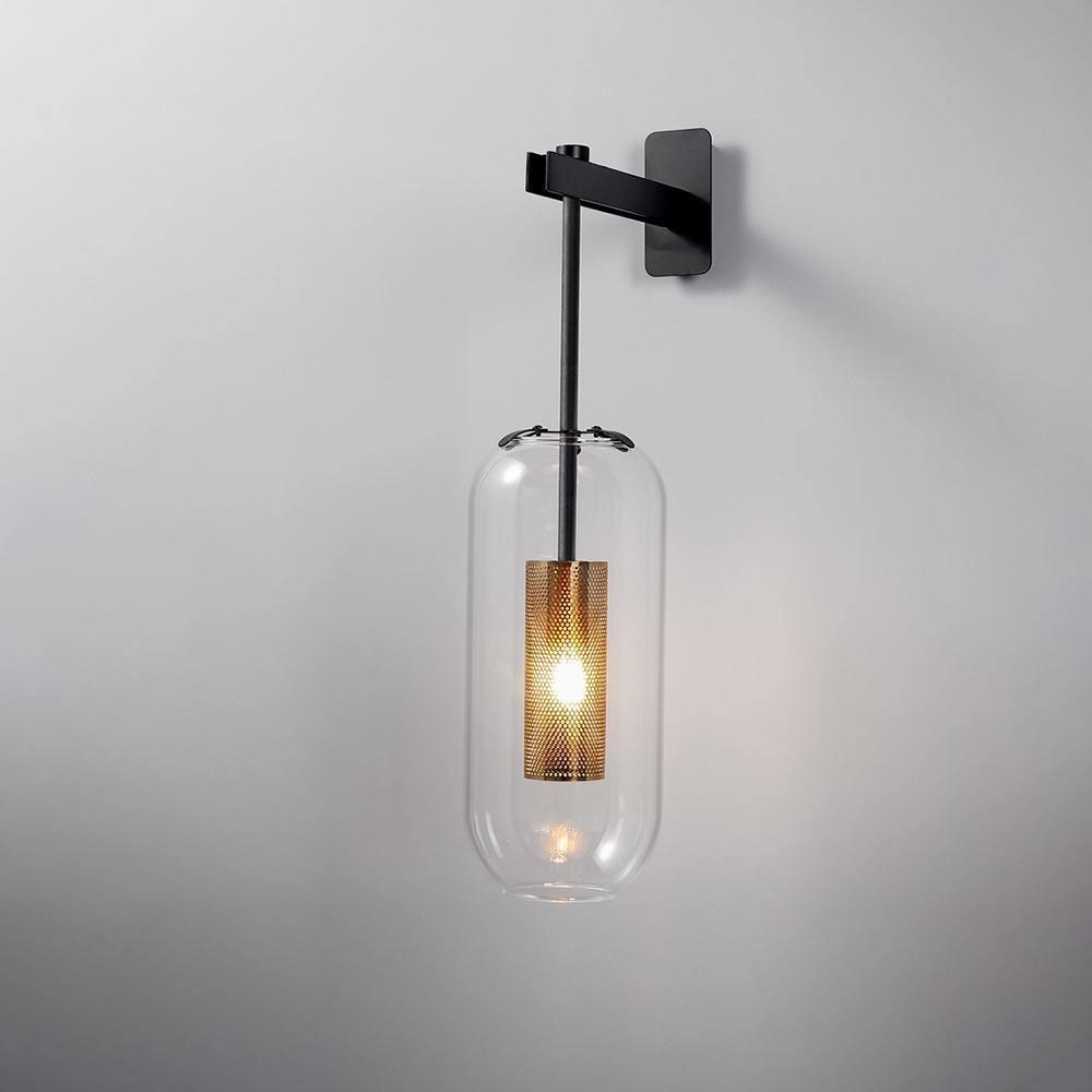 modern-cylinder-glass-wall-sconce-with-perforated-metal-cage-and-steel-accents-for-home-decor