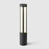 Modern Cylinder LED Outdoor Post Light Black IP54 Waterproof Garden Path Lighting Pole Lamp