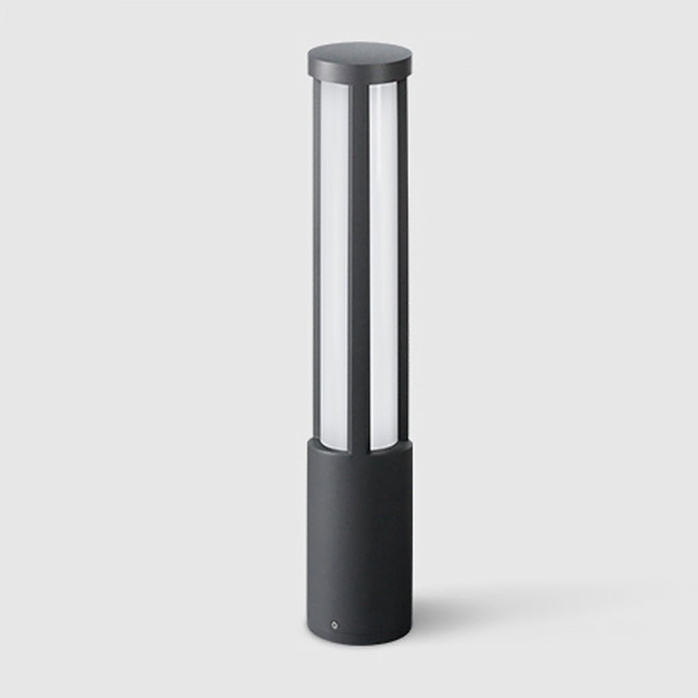 Modern Cylinder LED Outdoor Post Light Black IP54 Waterproof Garden Path Lighting Pole Lamp
