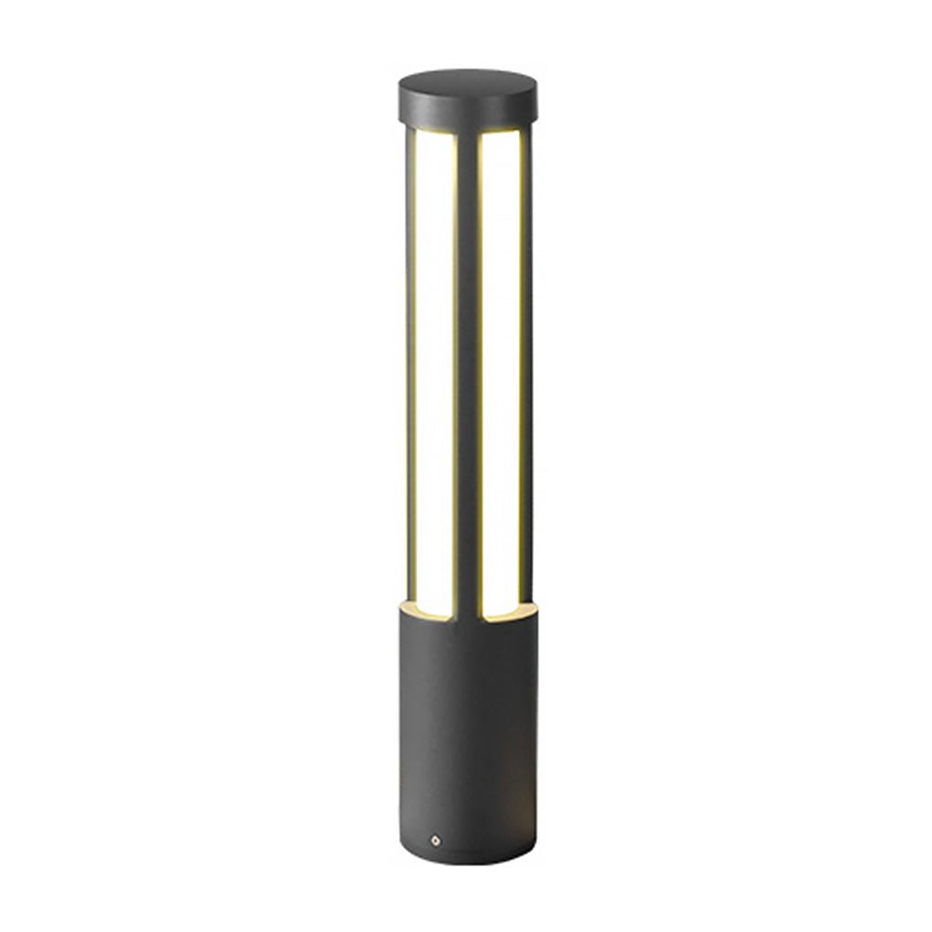 Modern Cylinder LED Outdoor Post Light Black IP54 Waterproof Garden Path Lighting Pole Lamp