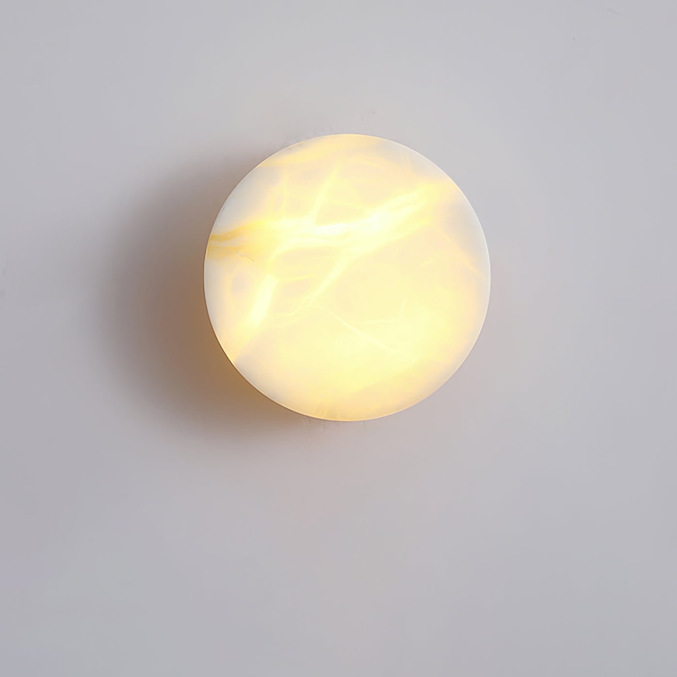 Modern Cylindrical Alabaster Wall Sconce LED Stone Wall Light Fixture for Indoor Decor