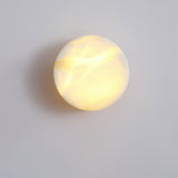 Modern Cylindrical Alabaster Wall Sconce LED Stone Wall Light Fixture for Indoor Decor