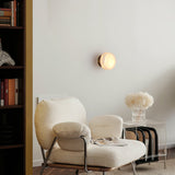 Modern Cylindrical Alabaster Wall Sconce LED Stone Wall Light Fixture for Indoor Decor