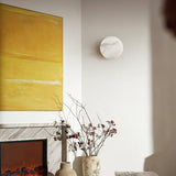 Modern Cylindrical Alabaster Wall Sconce LED Stone Wall Light Fixture for Indoor Decor