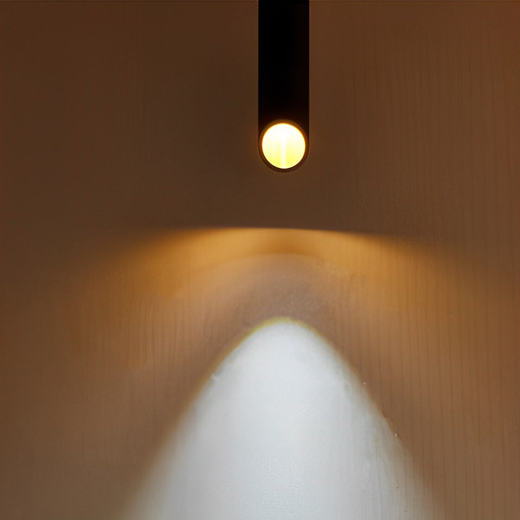 Modern Cylindrical Aluminum LED Pendant Light Nordic Tube Chandelier for Kitchen Island