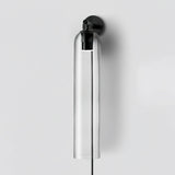 Modern Cylindrical Art Glass Plug In Wall Sconce Lighting with Metal Hardware for Bedroom and Living Room