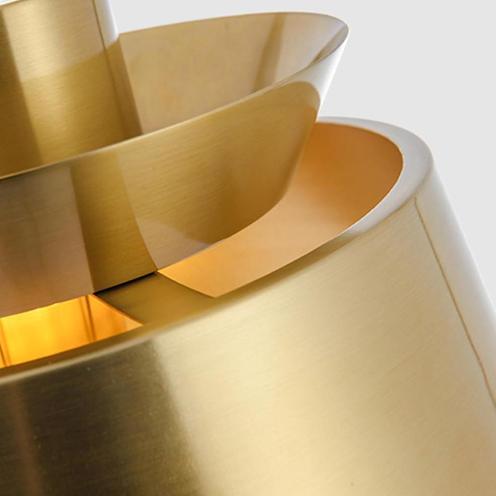 Modern Cylindrical Electroplated Metal Pendant Light Minimalist Industrial LED Ceiling Fixture