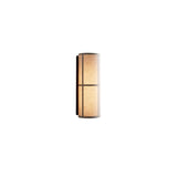 Modern Cylindrical Fabric Wall Sconce Interior Light with Metal Base and Linen Shade