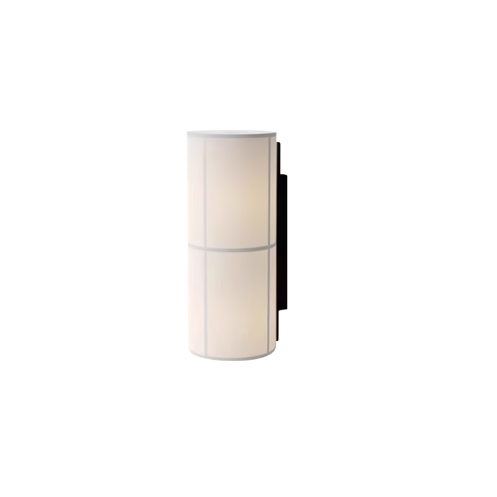 Modern Cylindrical Fabric Wall Sconce Interior Light with Metal Base and Linen Shade