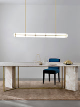 Modern Cylindrical Geometric LED Linear Pendant Light Modular Hanging Fixture