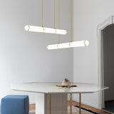 Modern Cylindrical Geometric LED Linear Pendant Light Modular Hanging Fixture