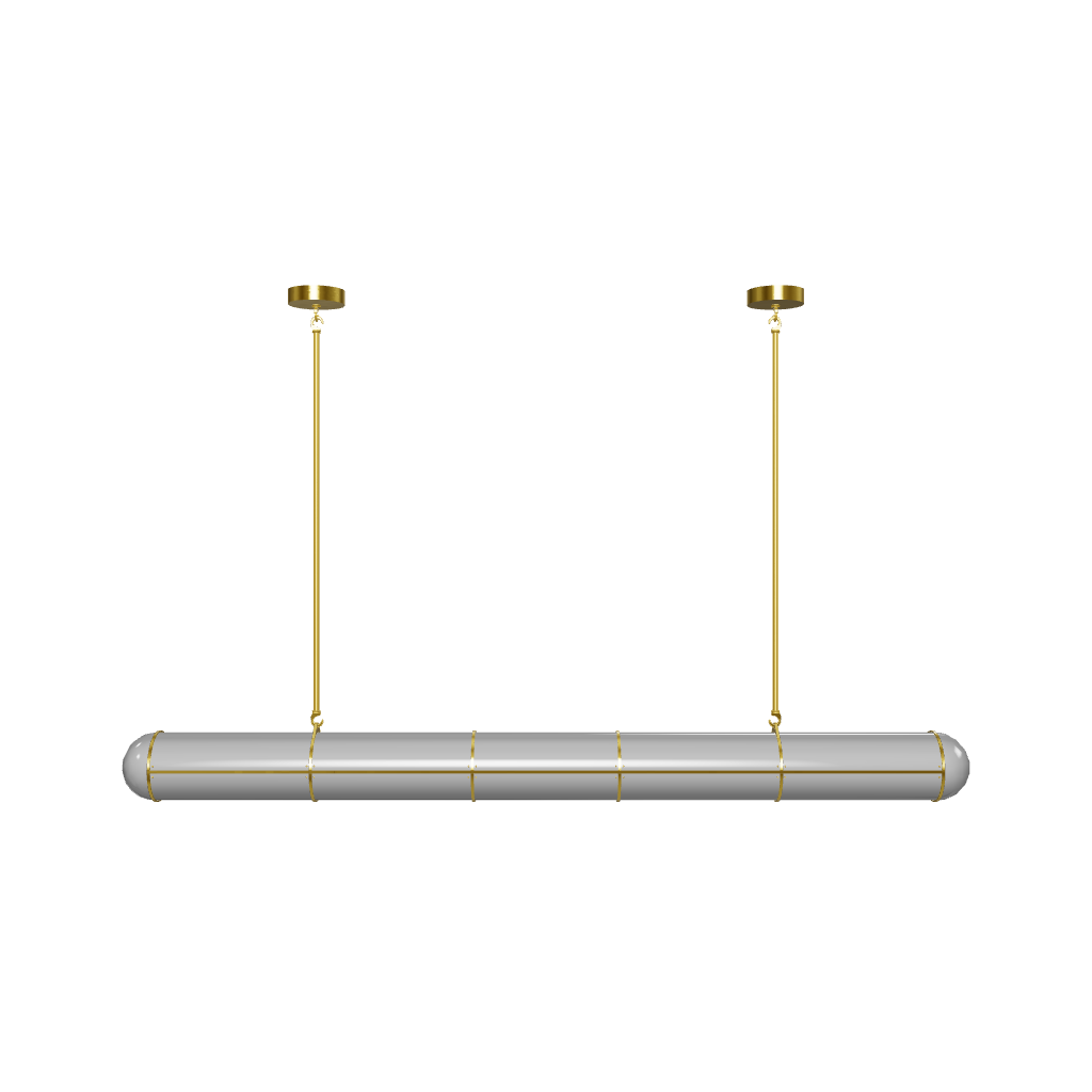 Modern Cylindrical Geometric LED Linear Pendant Light Modular Hanging Fixture