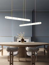 Modern Cylindrical Geometric LED Linear Pendant Light Modular Hanging Fixture