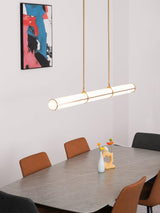 Modern Cylindrical Geometric LED Linear Pendant Light Modular Hanging Fixture