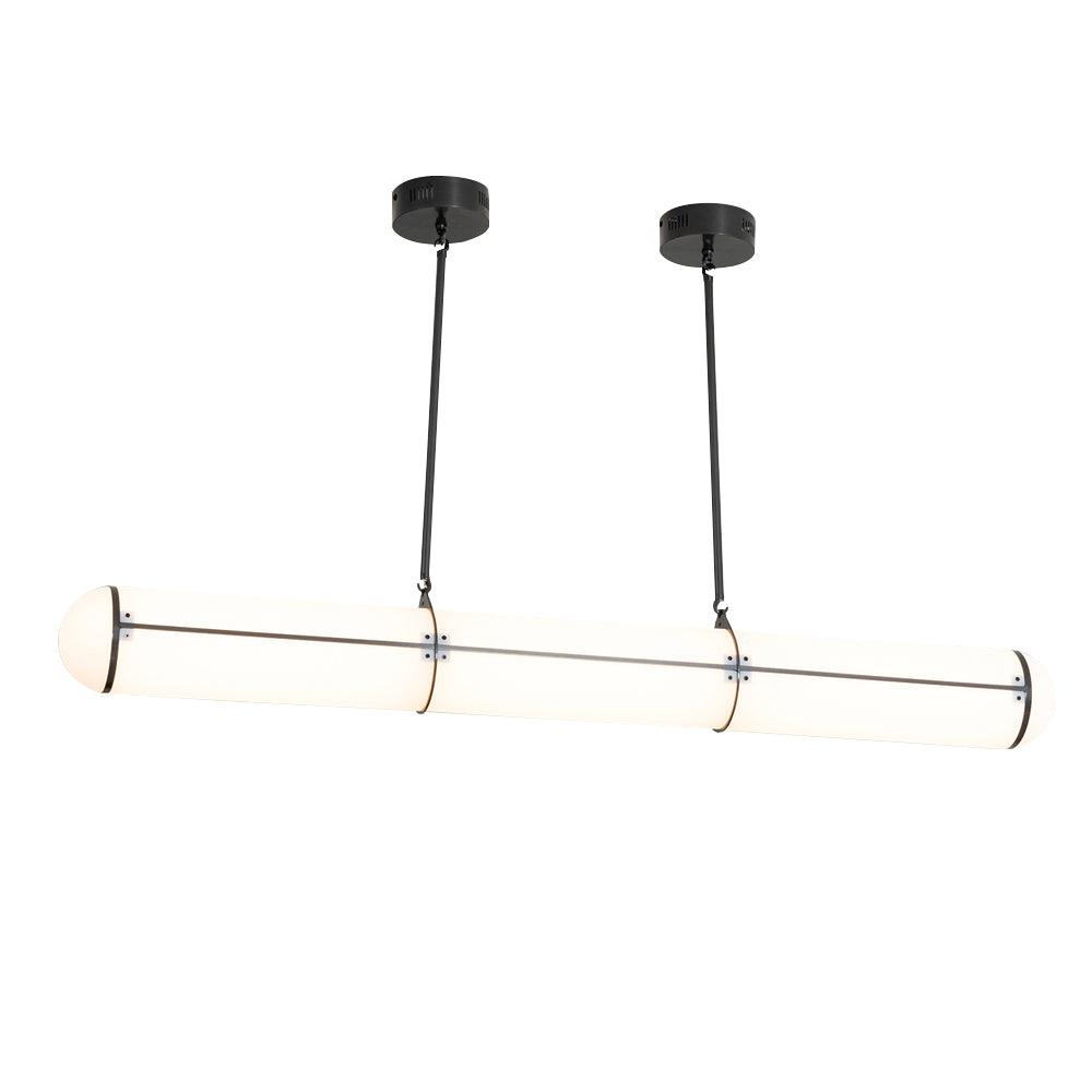 Modern Cylindrical Geometric LED Linear Pendant Light Modular Hanging Fixture