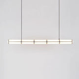 Modern Cylindrical Geometric LED Linear Pendant Light Modular Hanging Fixture