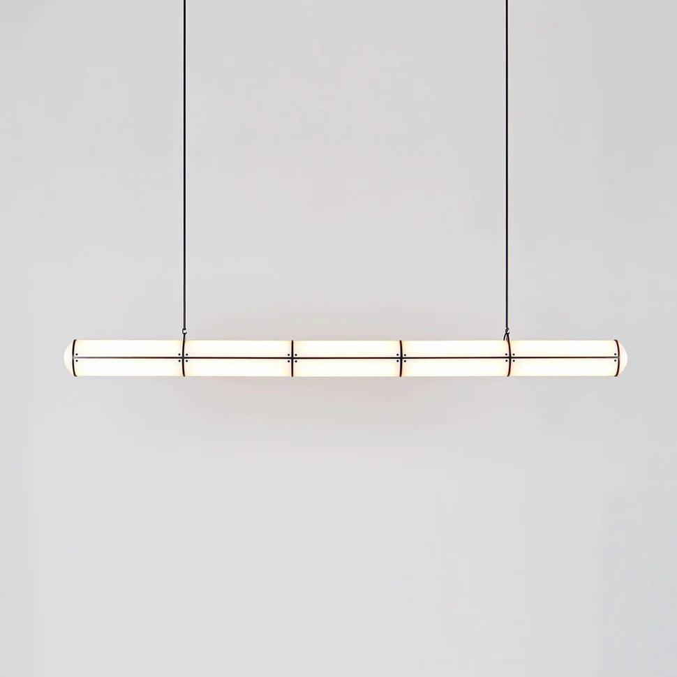 Modern Cylindrical Geometric LED Linear Pendant Light Modular Hanging Fixture