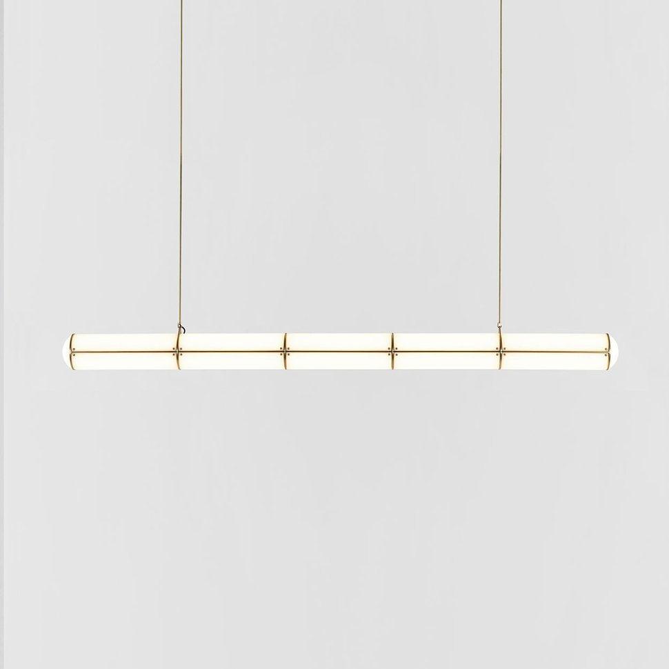 Modern Cylindrical Geometric LED Linear Pendant Light Modular Hanging Fixture