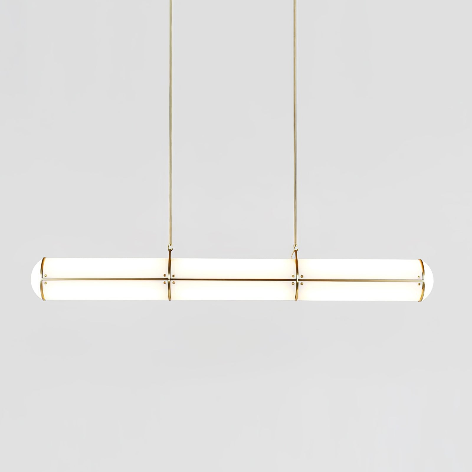 Modern Cylindrical Geometric LED Linear Pendant Light Modular Hanging Fixture