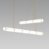 Modern Cylindrical Geometric LED Linear Pendant Light Modular Hanging Fixture