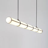 Modern Cylindrical Geometric LED Linear Pendant Light Modular Hanging Fixture