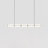 Modern Cylindrical Geometric LED Linear Pendant Light Modular Hanging Fixture