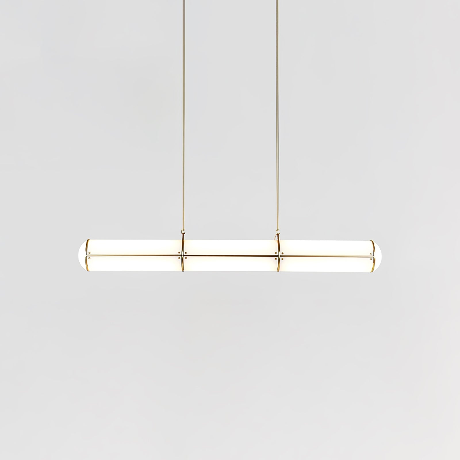 Modern Cylindrical Geometric LED Linear Pendant Light Modular Hanging Fixture